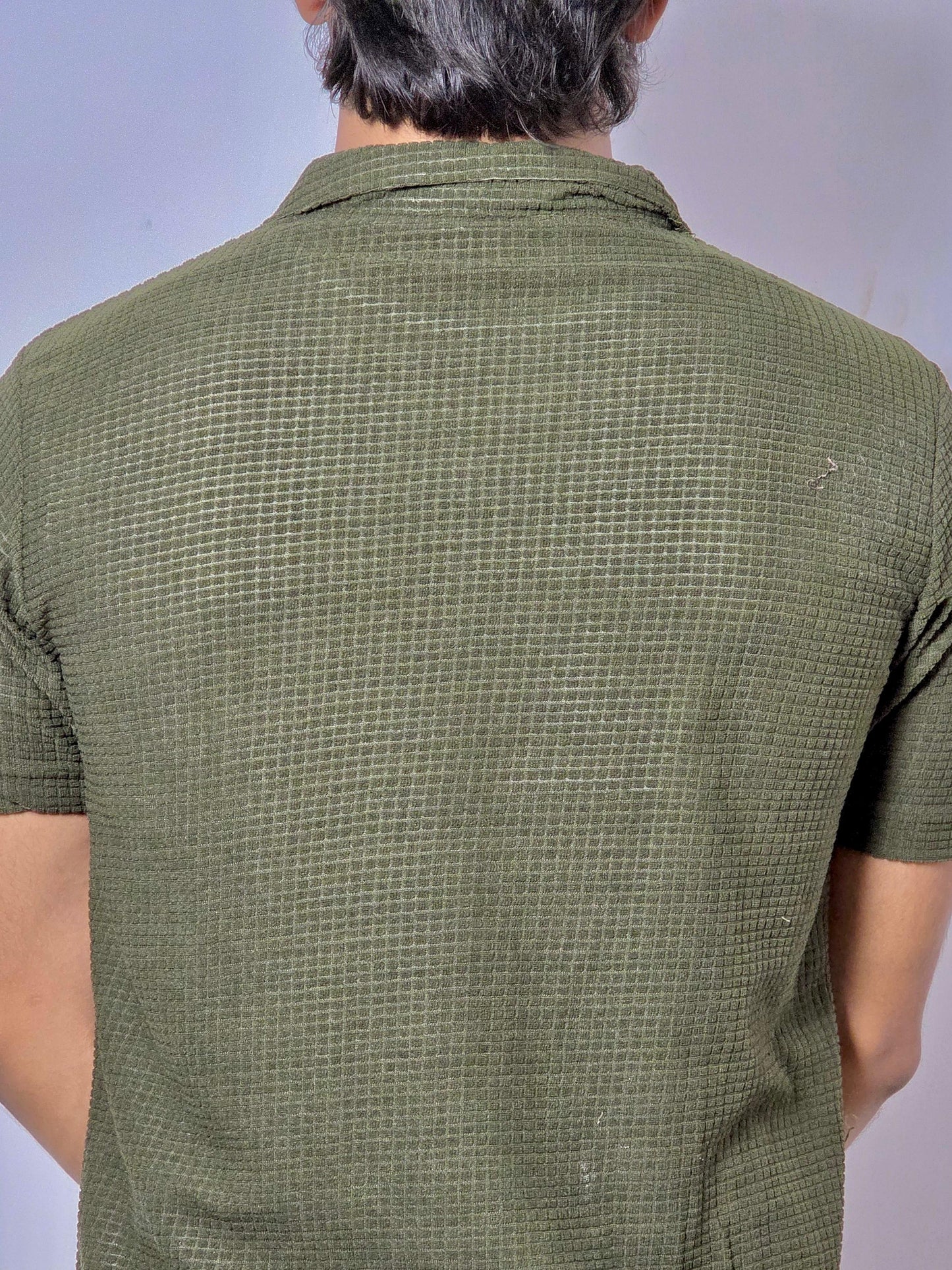 Olive Green Knitted Polo