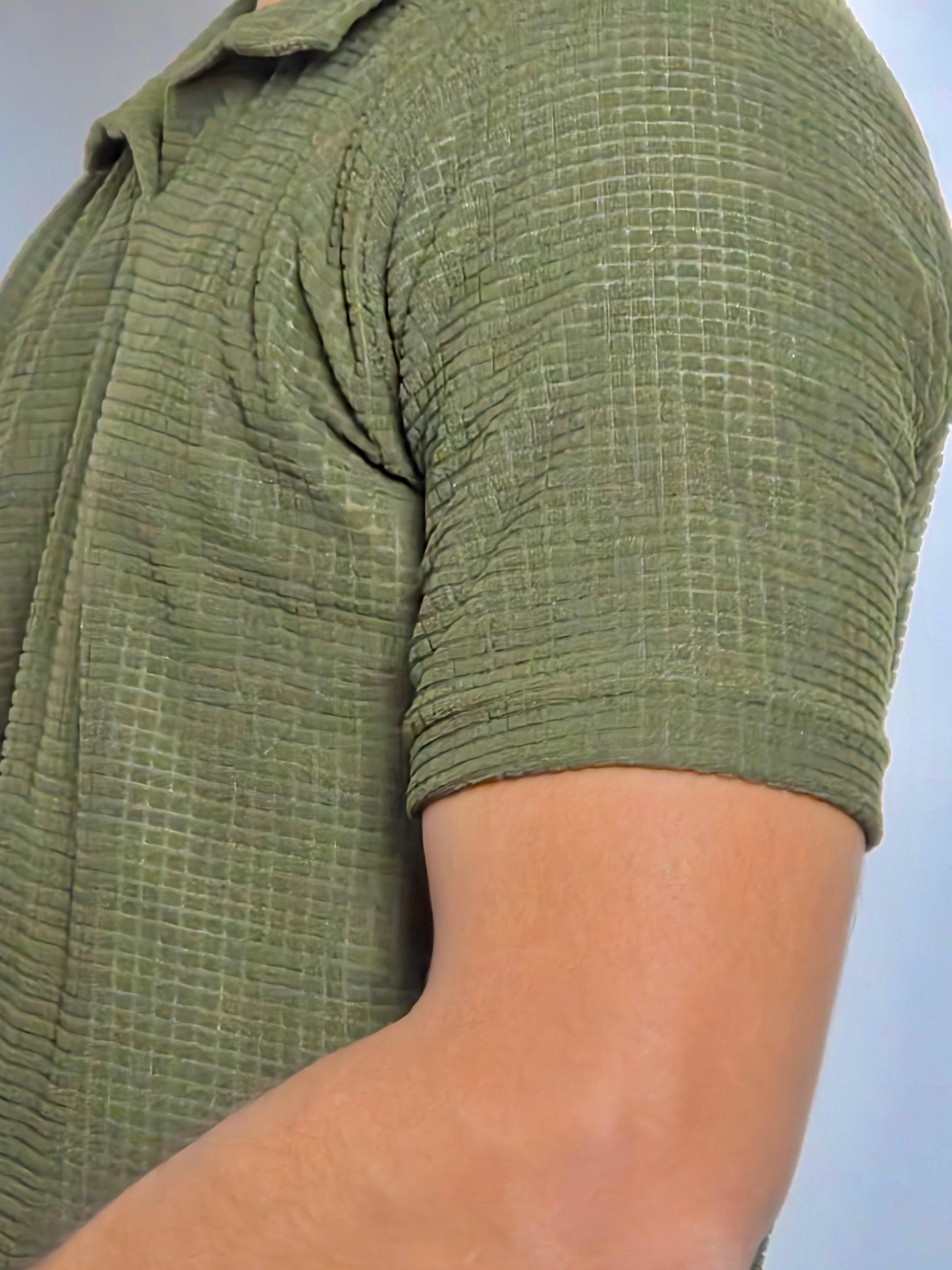 Olive Green Knitted Polo